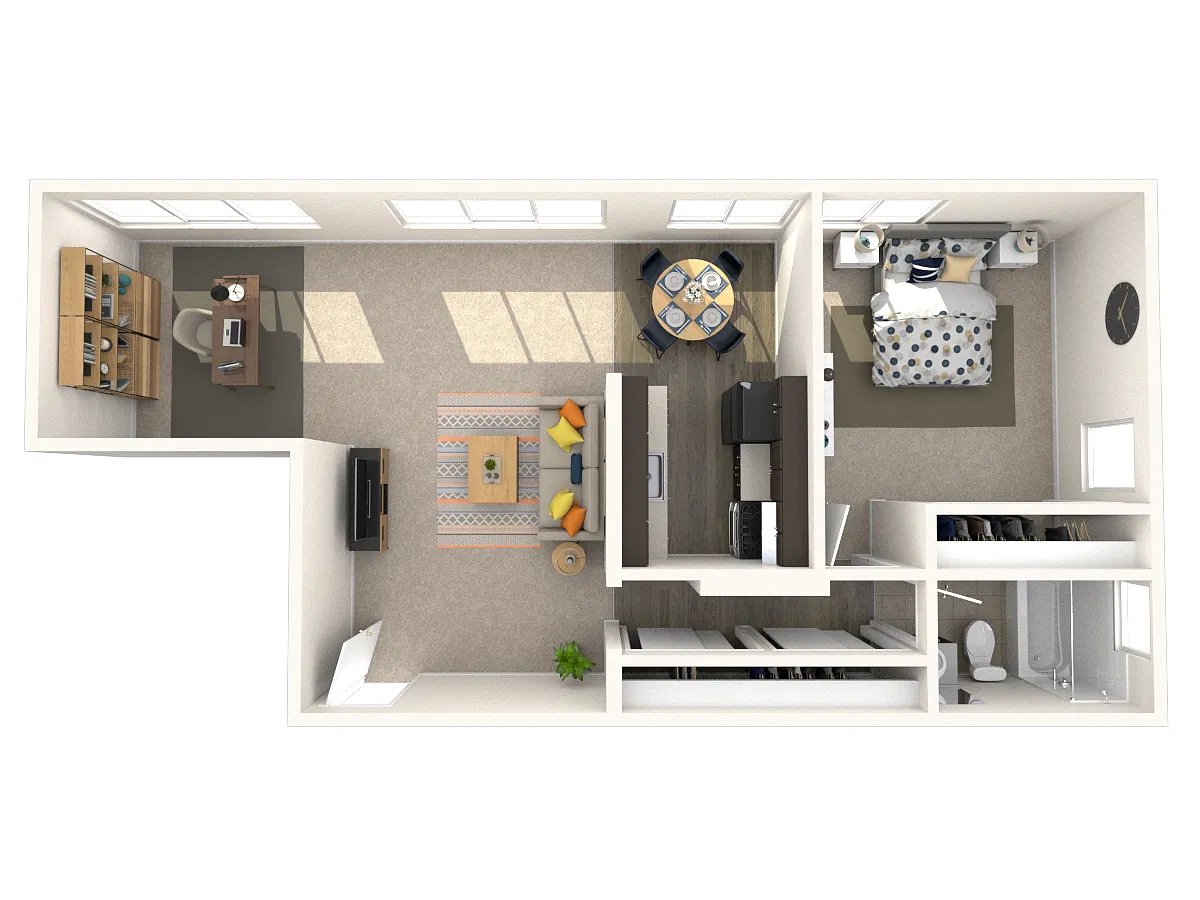 Floor plan One Bedroom