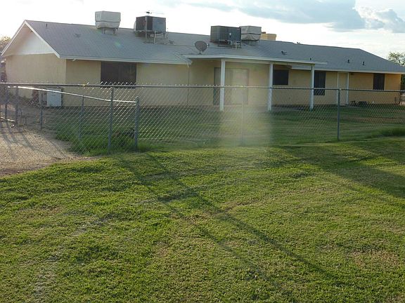 Fenced back yard