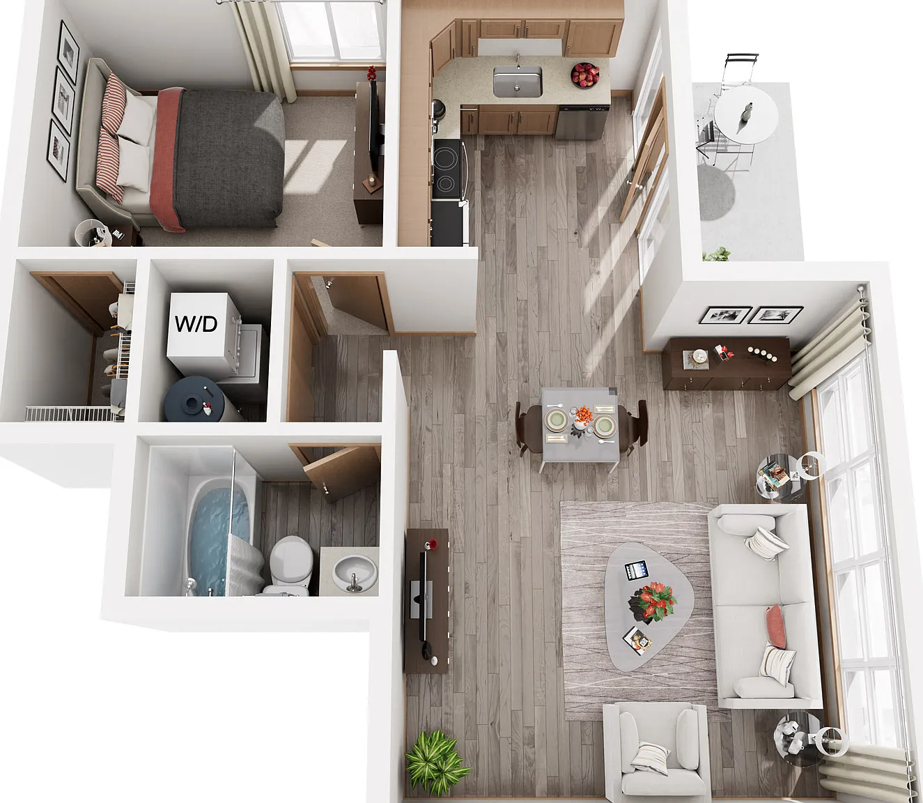 1 bed, 667 sqft, $1,321 — Photo 1