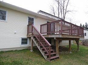 New composite deck with shade