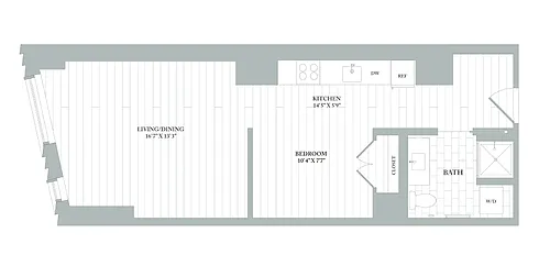 Floor plan S5 | Studio | 1 Bath