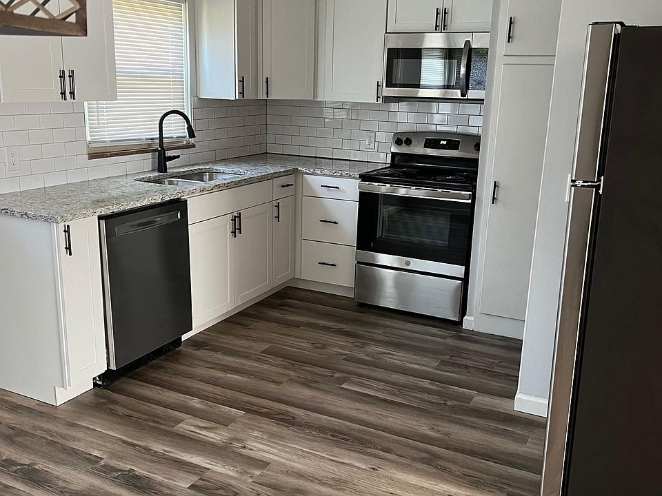 Newly renovated kitchen with newer stainless steel appliances