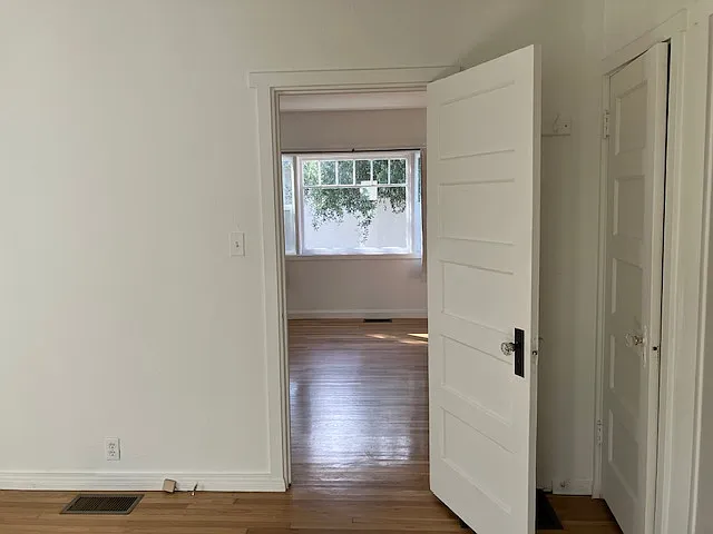 Front bedroom looking toward living room