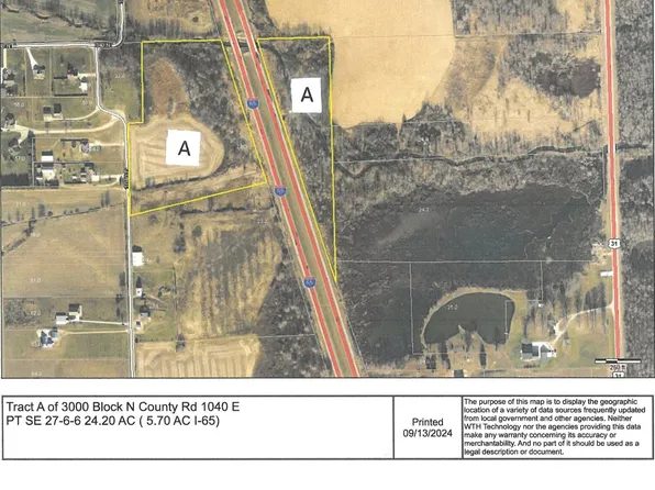 TRACT A On County Rd #3000-N-1040, Seymour, IN 47274