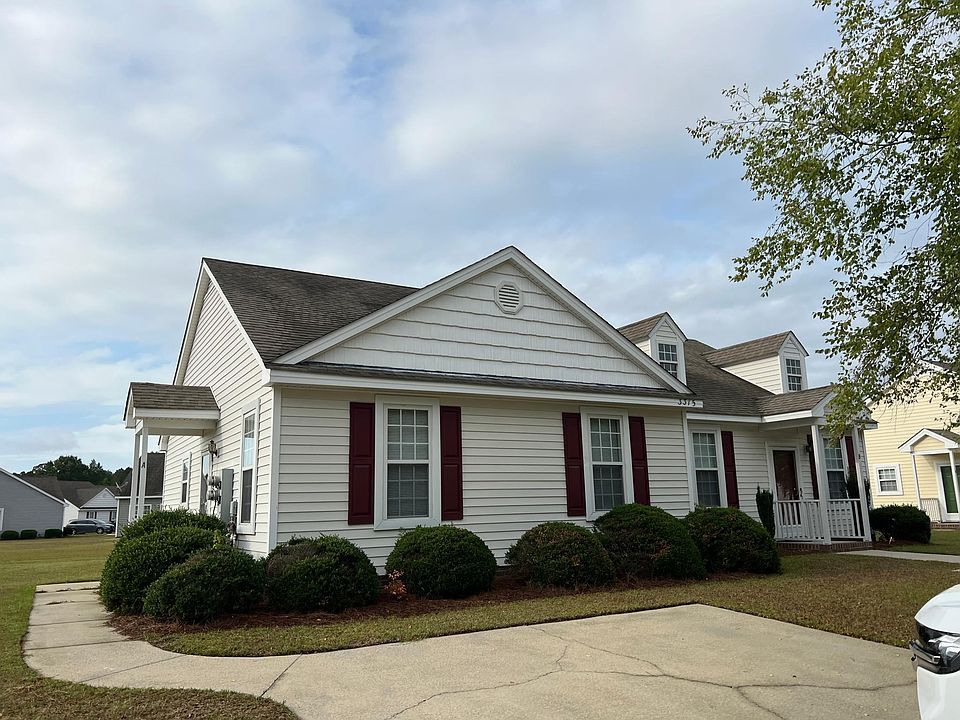 Exterior View of 3315 Whitlock Drive. This is a two bedroom, two bath duplex located in the Whitehall Subdivision in Wilson, NC
