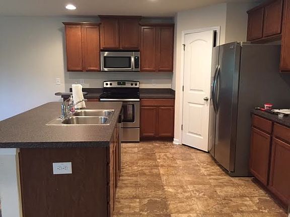 Kitchen island-refreigerator, oven, microwave