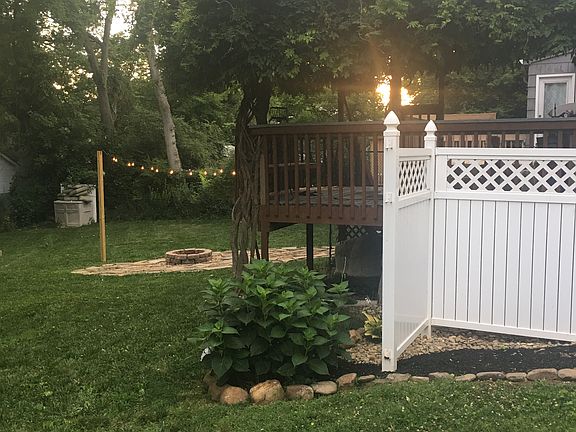 Wisteria covered pergola 