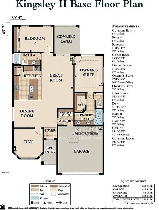 Kingsley II floor plan