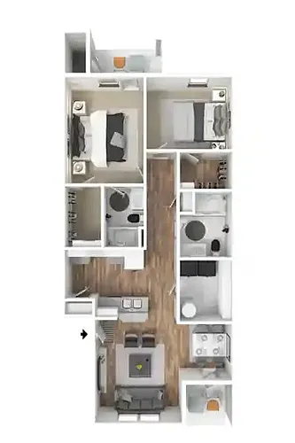 Floor plan 2 X 2
