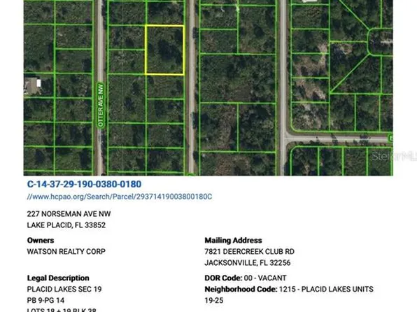 227 Norseman Ave NW, Lake Placid, FL 33852