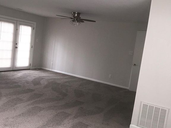 View of entry and living room from front door to back door