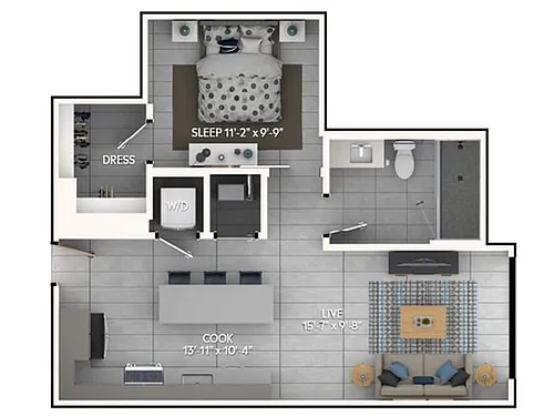 Floor plan A2b