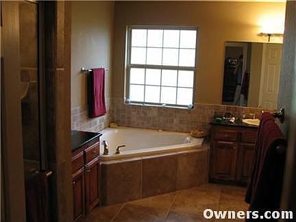 Master Bath with Travertine