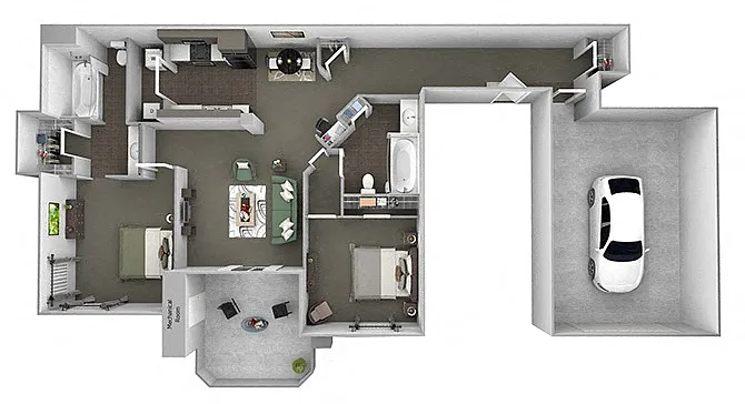 Floor plan B3 (Eland with garage)