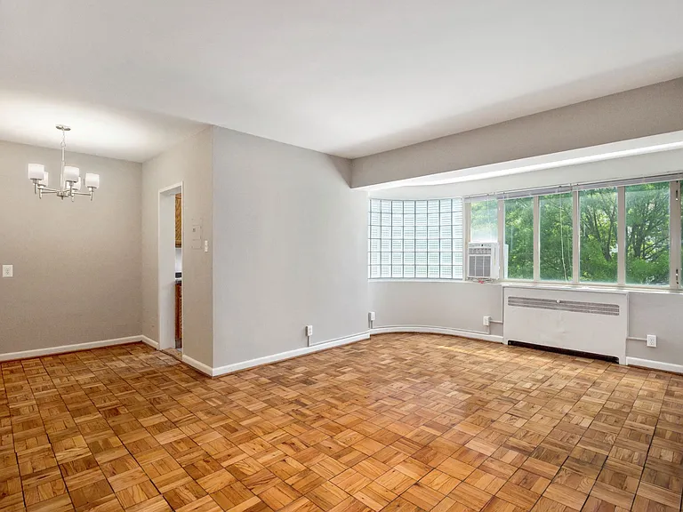 Apartment living and dining area