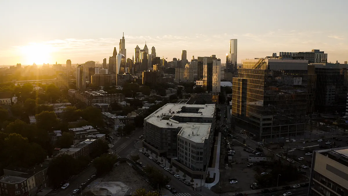 Skyline at Dusk - ANOVA uCity Square