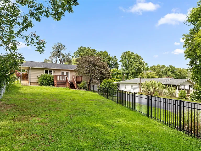 Fenced in yard for pets
