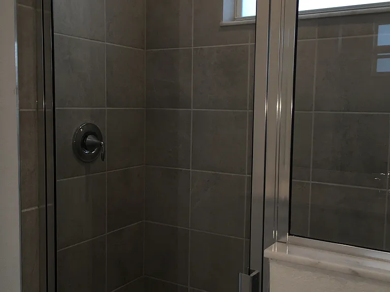 Primary walk-in shower