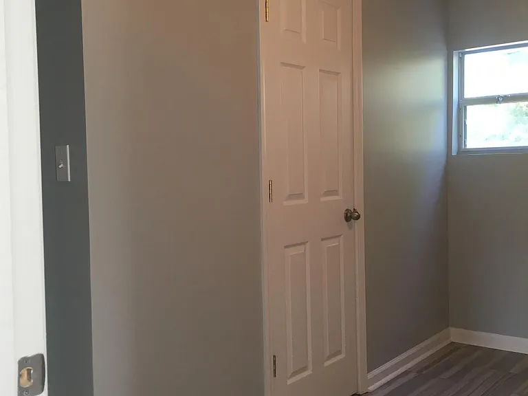 Door to bathroom