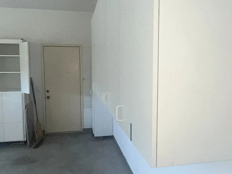 Storage cabinets in garage