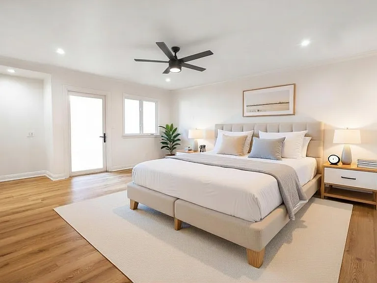 bedroom - digitally staged