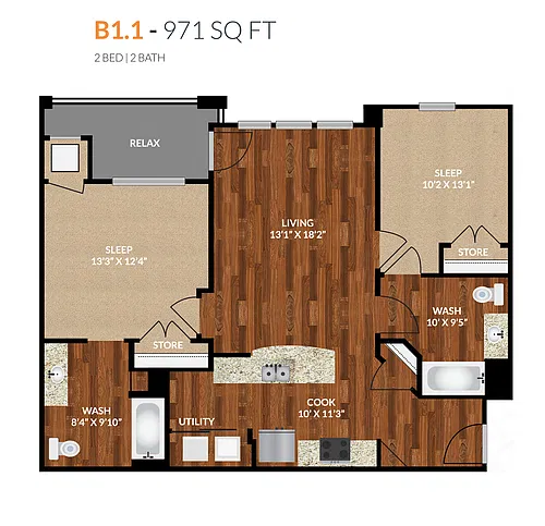 Floor plan B1-1