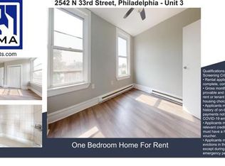 2542 N 33rd St FLOOR 3, Philadelphia, PA 19132