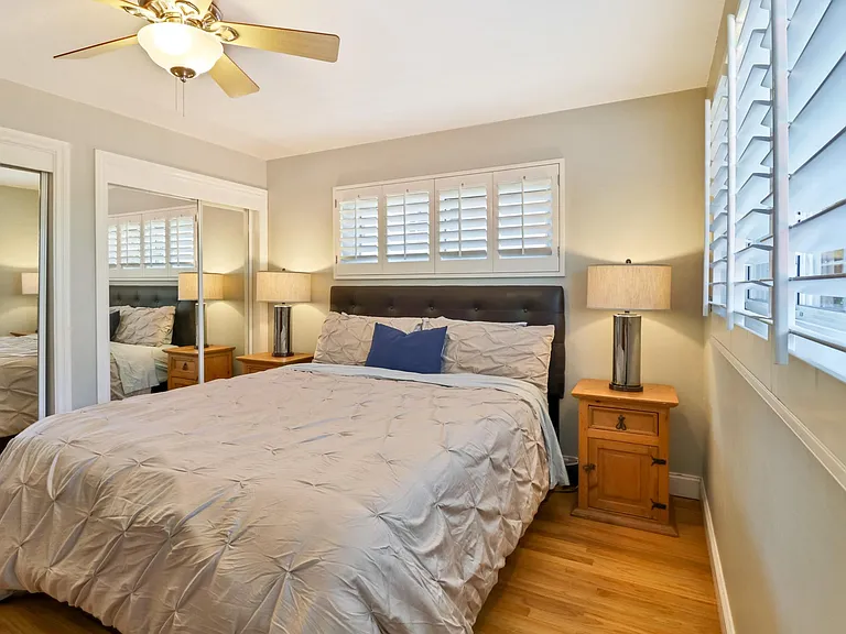 Main bedroom includes two closets