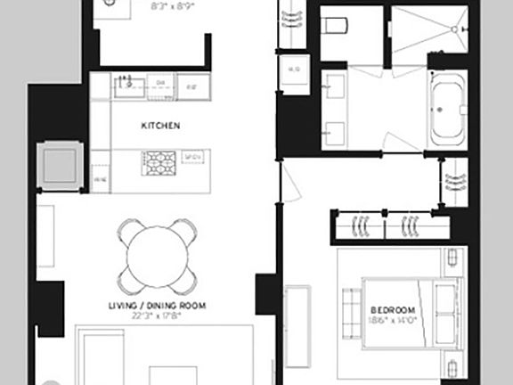 2nd image of 157 W 57th St APT 35E