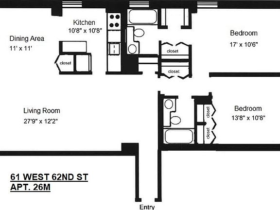 2nd image of 61 W 62nd St APT 26M