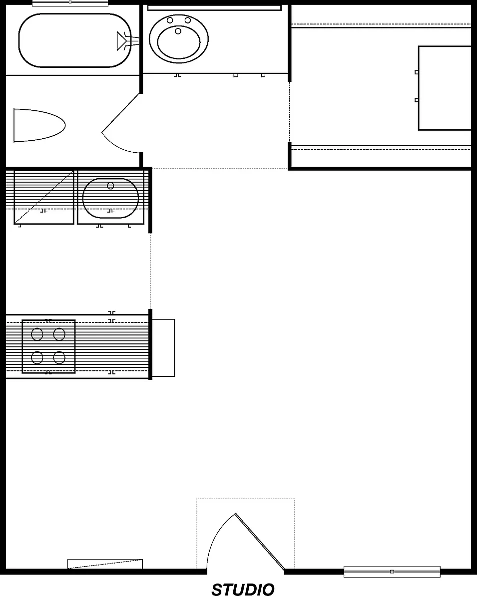 Floor plan Studio