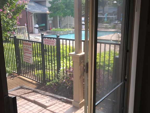 Back porch directly to the pool