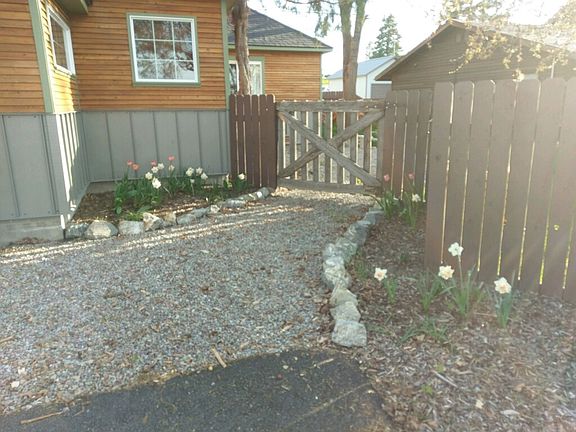 flower gardens in front