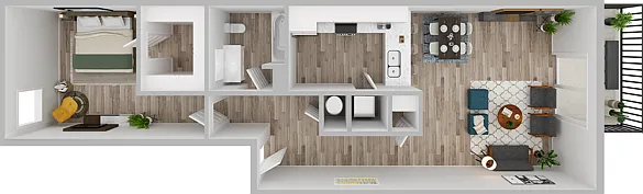 1 Bedroom | 1 Bath | 720 SF 1 Bedroom | 1 Bath | 720 SF