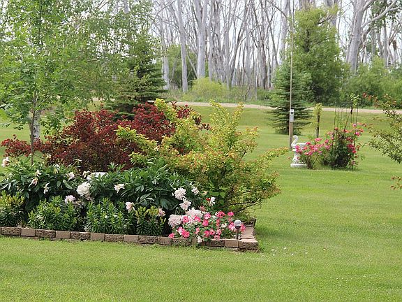 One of many flower gardens