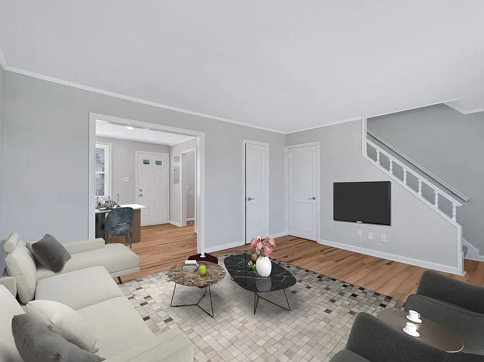 Spacious 3BR Townhome Living & Dining Area
