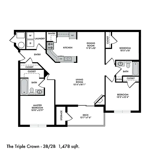 Floor plan The Triple Crown