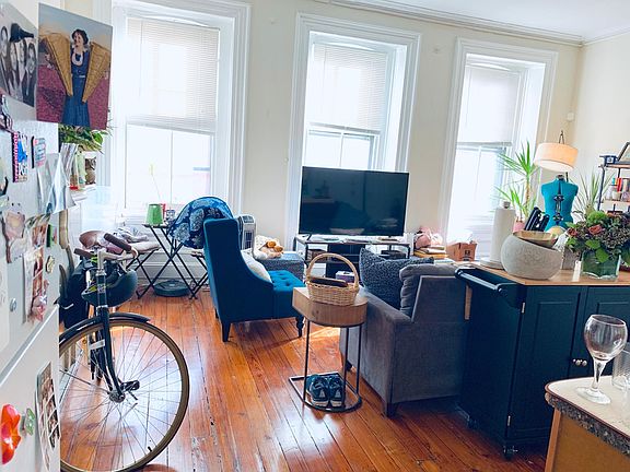 Living room view from the hallway closet