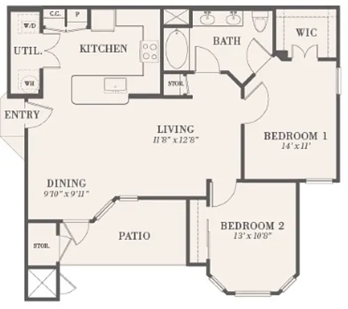 Floor plan B1