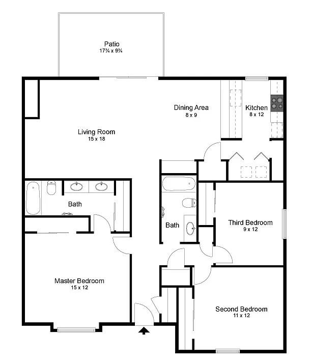 Floor plan 3B