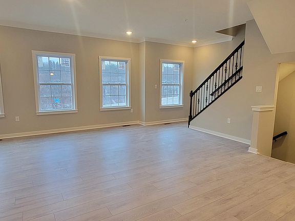 family room facing front of home windows