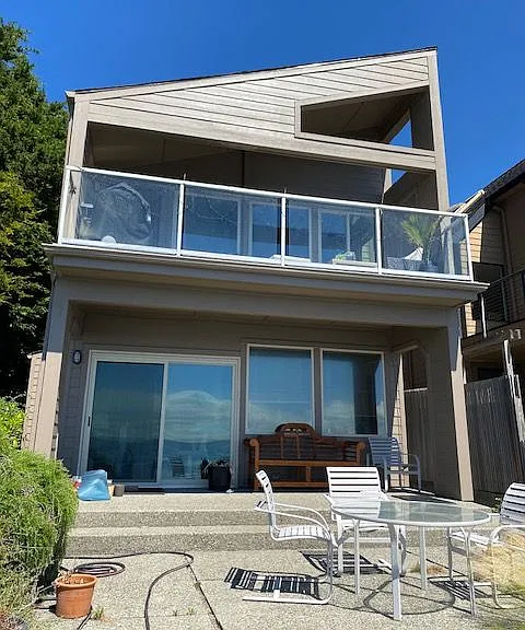 Your unit is upstairs! Live the dream of being on the water and access to the beach from your deck area.