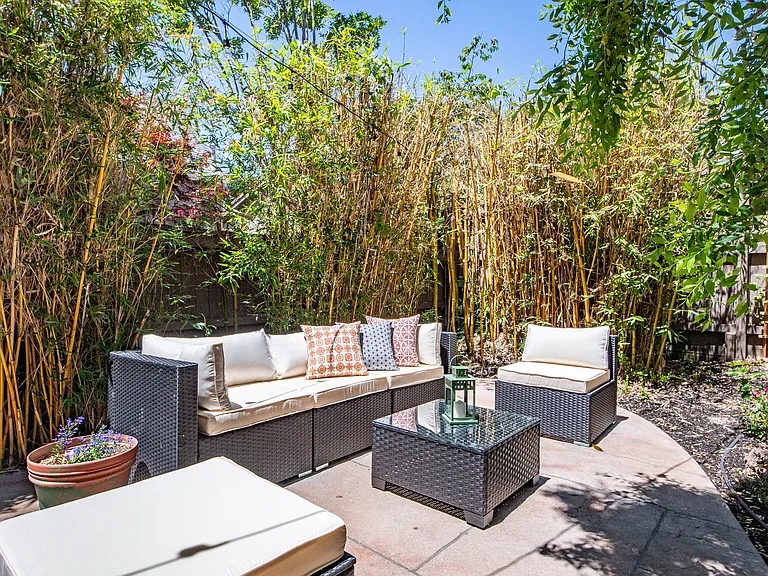 Lovely outdoor sitting area.