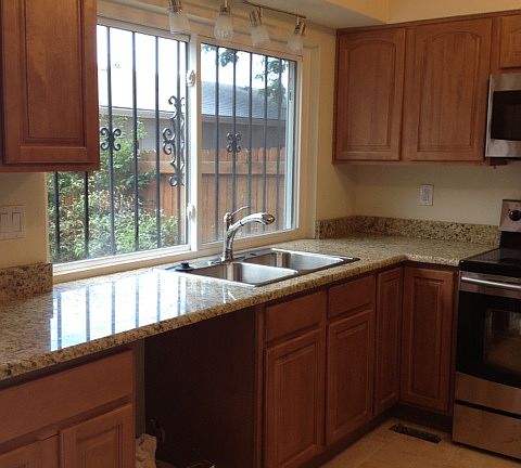 New Granite Counter/New Cabs