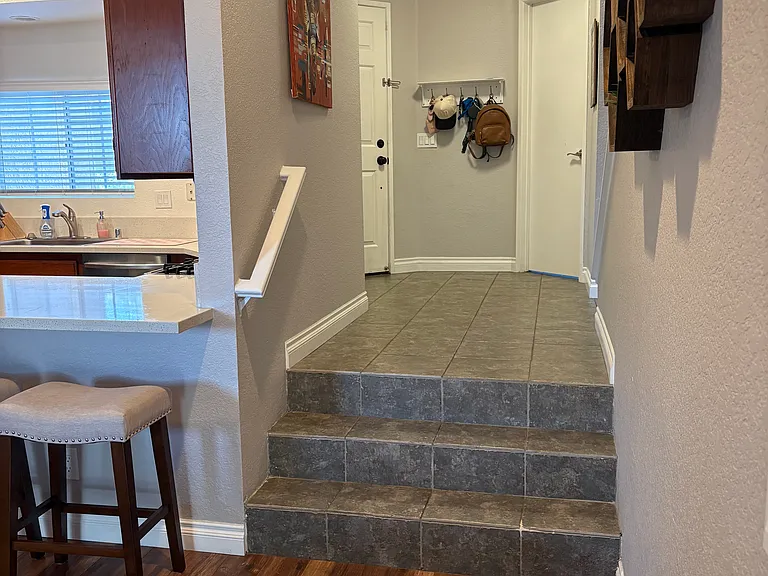 Entryway and Stepdown Living Room