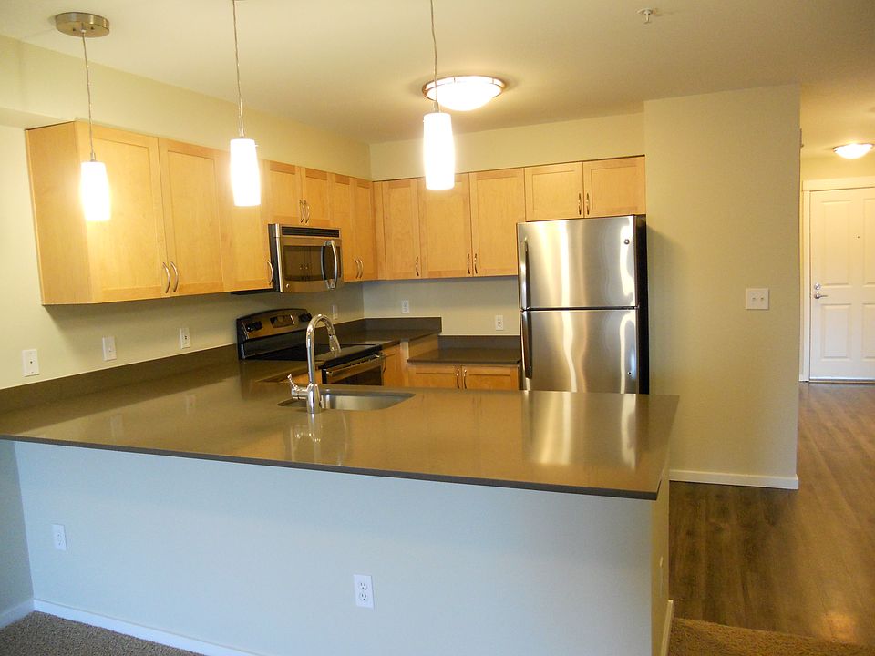 Beautiful Quartz Counters and Stainless Appliances