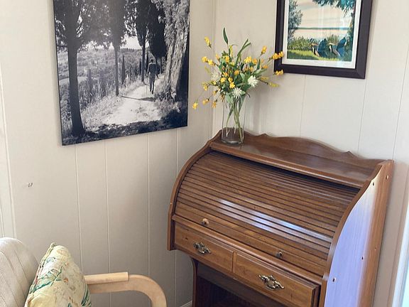 One corner of the living room near the front door