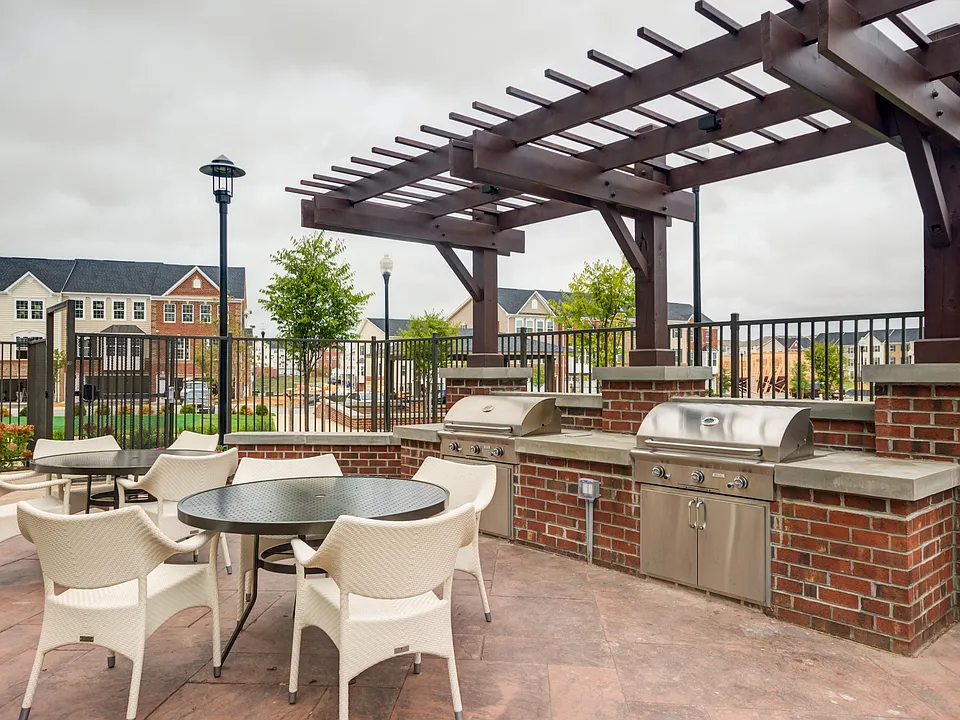 Grilling pavilion with seating