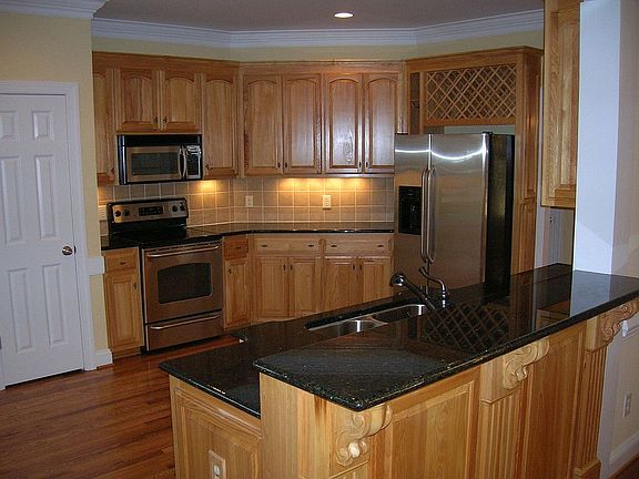 Custom cabinets in kitchen