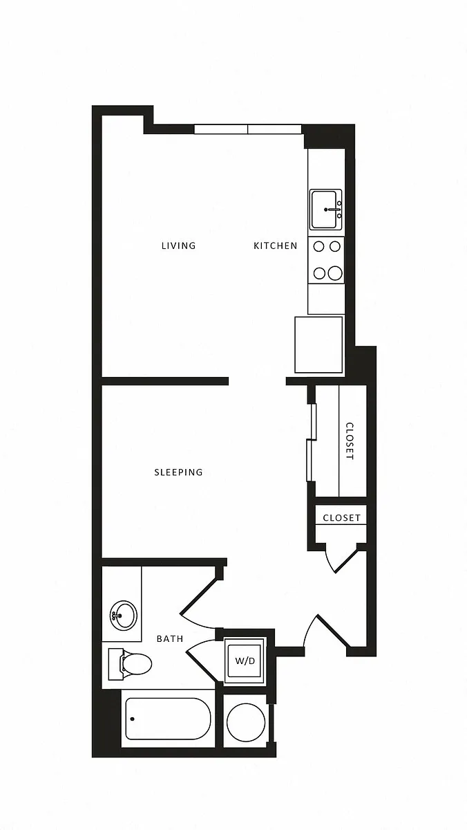 Floor plan Studio-S02 Modern